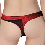 Red Geometric Print Women's Thong