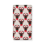 Red Glasses Pug Pattern Print Baby Crib Sheet