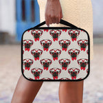 Red Glasses Pug Pattern Print Classic Bible Case
