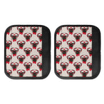 Red Glasses Pug Pattern Print Handle Covers
