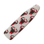 Red Glasses Pug Pattern Print Ironing Board Cover