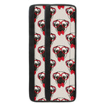 Red Glasses Pug Pattern Print Refrigerator Handle Covers