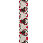 Red Glasses Pug Pattern Print Table Runner