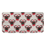 Red Glasses Pug Pattern Print Towel