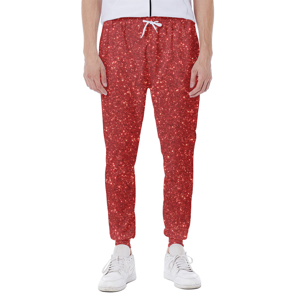 Red Glitter Artwork Print (NOT Real Glitter) Scuba Joggers