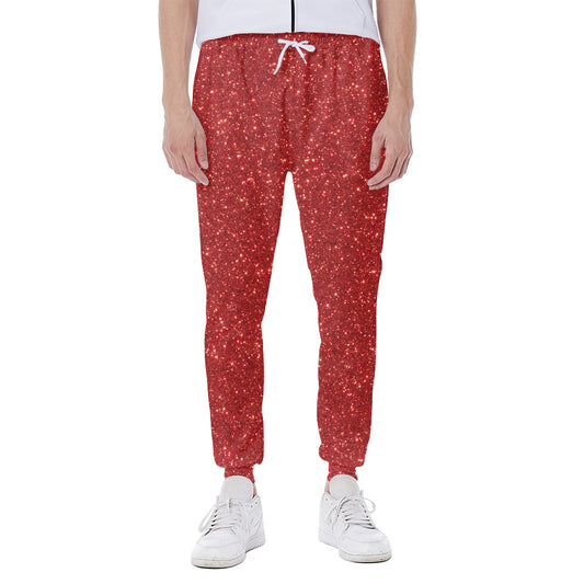 Red Glitter Artwork Print (NOT Real Glitter) Scuba Joggers
