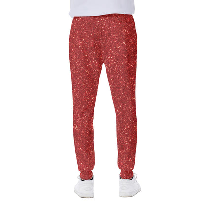 Red Glitter Artwork Print (NOT Real Glitter) Scuba Joggers