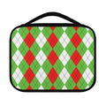 Red Green And White Argyle Pattern Print Classic Bible Case
