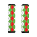 Red Green And White Argyle Pattern Print Handle Covers