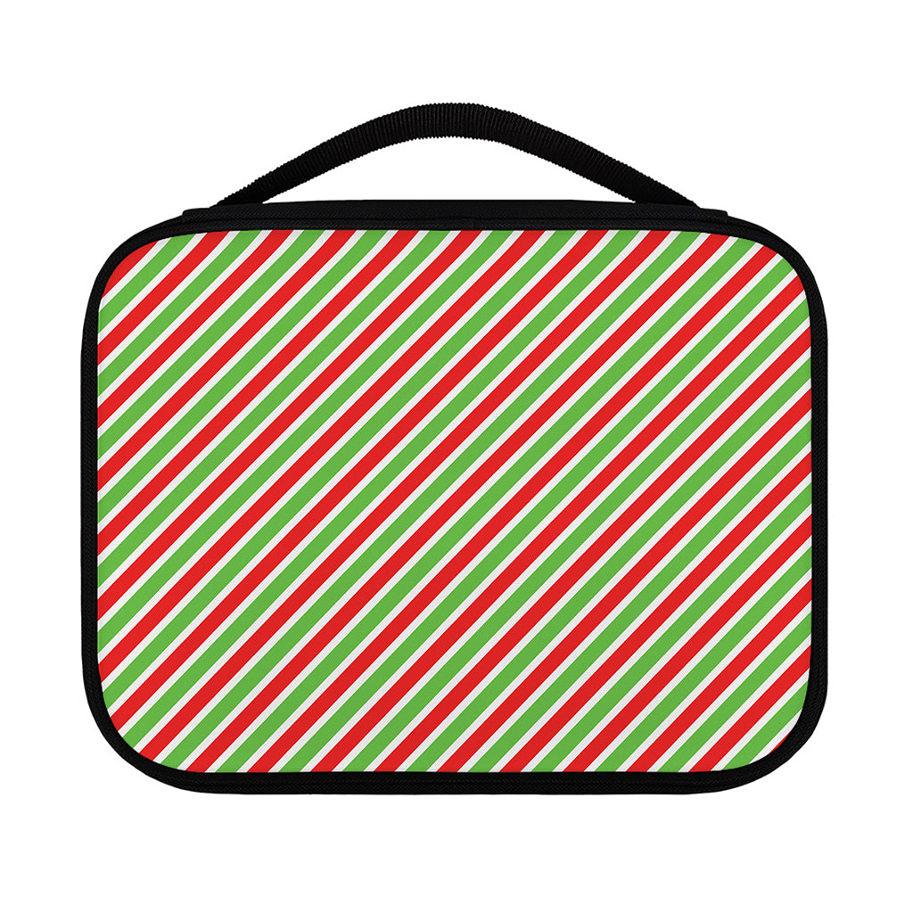 Red Green And White Candy Cane Print Classic Bible Case