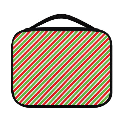 Red Green And White Candy Cane Print Classic Bible Case