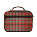 Red Green And White Tartan Pattern Print Briefcase Bible Bag