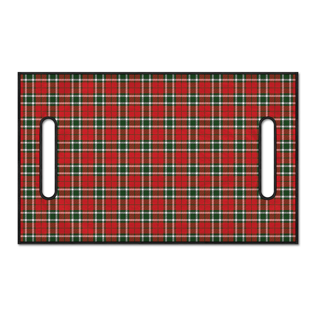 Red Green And White Tartan Pattern Print Golf Cart Seat Cover