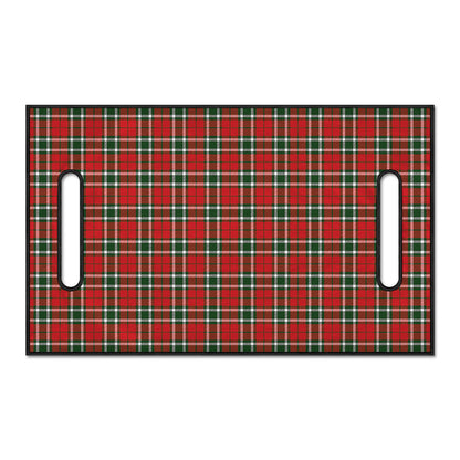 Red Green And White Tartan Pattern Print Golf Cart Seat Cover