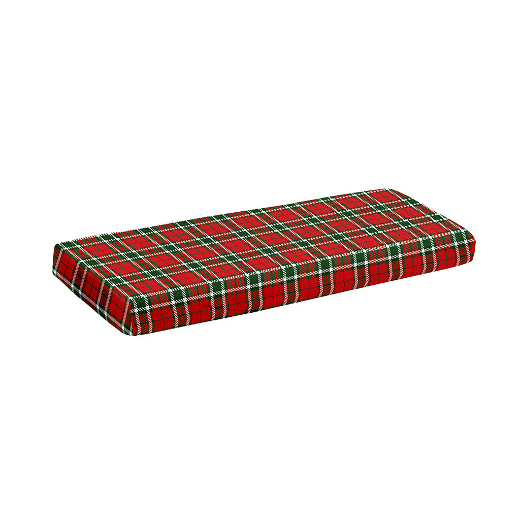 Red Green And White Tartan Pattern Print Piano Keyboard Cover