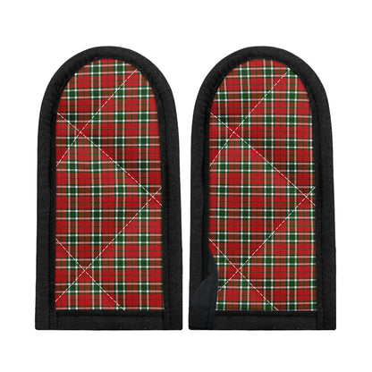 Red Green And White Tartan Pattern Print Skillet Handle Cover