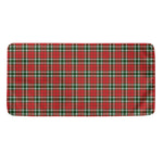 Red Green And White Tartan Pattern Print Towel