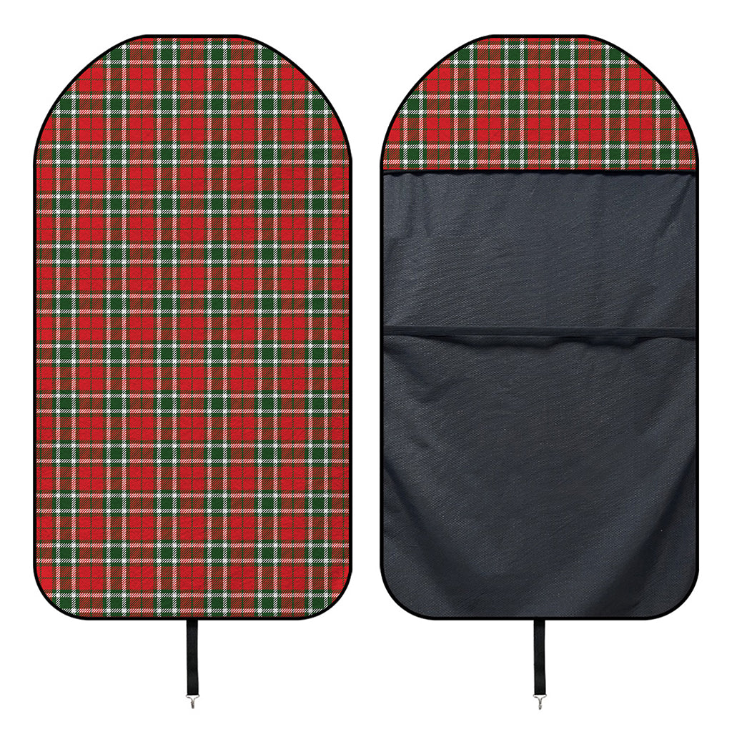 Red Green And White Tartan Pattern Print Waterproof Car Seat Cover