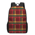 Red Green And Yellow Stewart Print 17 Inch Backpack