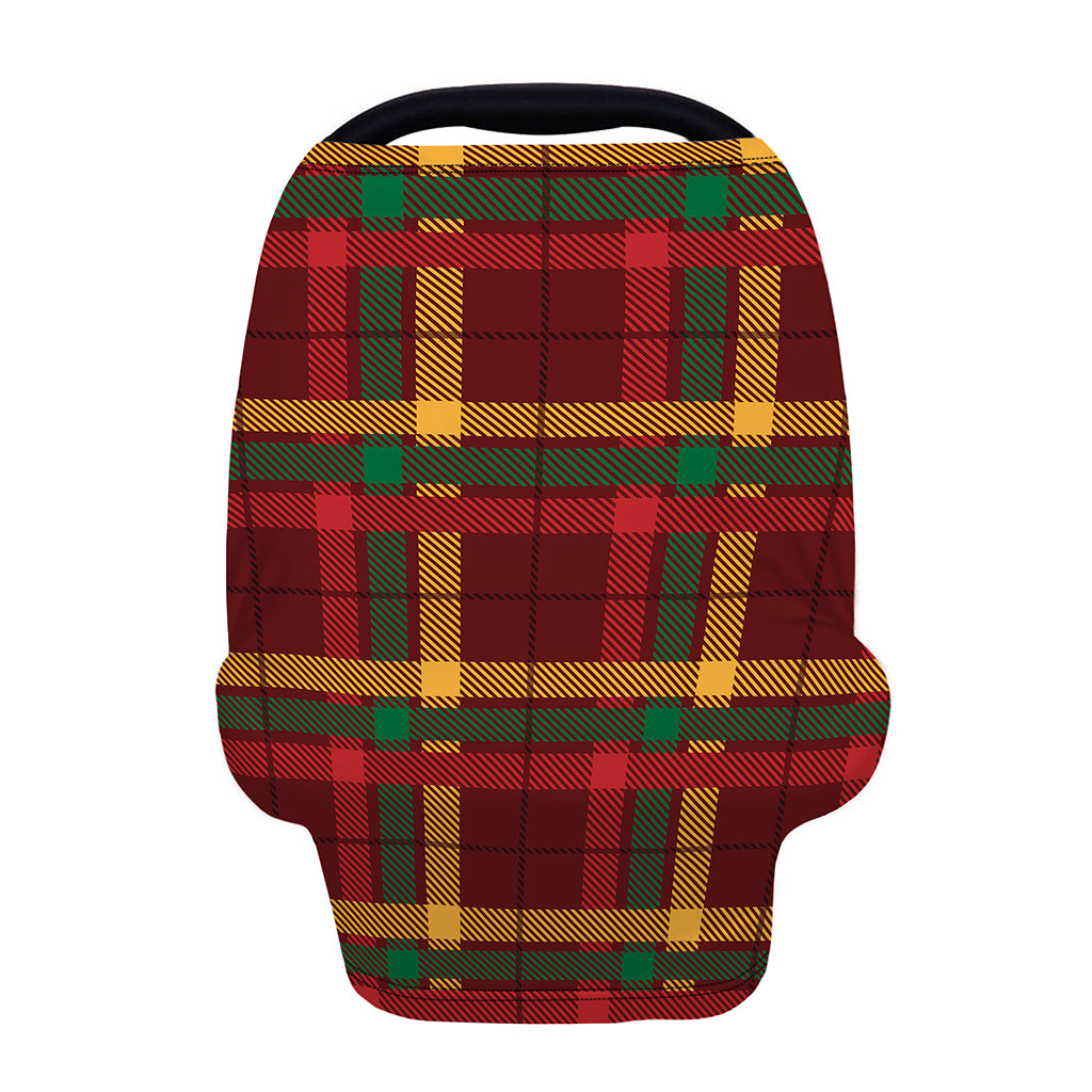Red Green And Yellow Stewart Print Baby Seat Cover