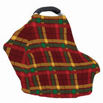 Red Green And Yellow Stewart Print Baby Seat Cover