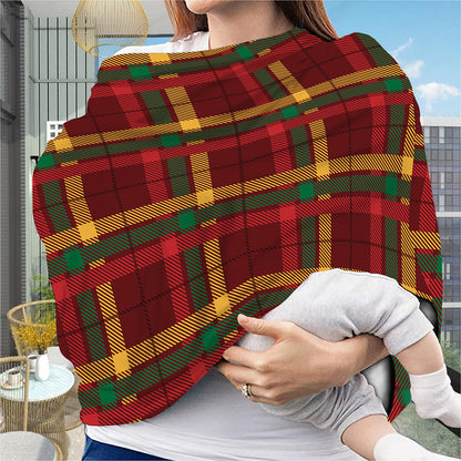 Red Green And Yellow Stewart Print Baby Seat Cover