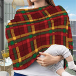Red Green And Yellow Stewart Print Baby Seat Cover