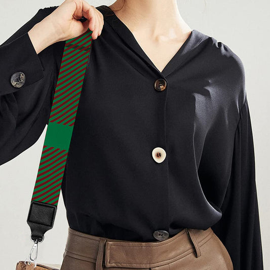 Red Green And Yellow Stewart Print Bag Strap