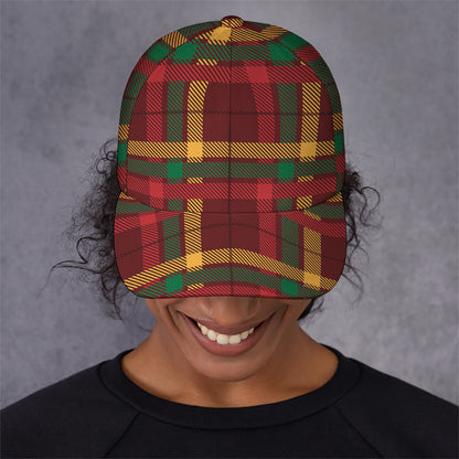Red Green And Yellow Stewart Print Baseball Cap