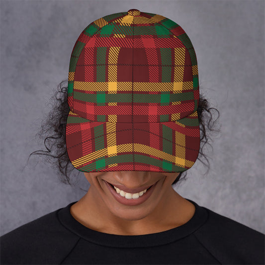 Red Green And Yellow Stewart Print Baseball Cap