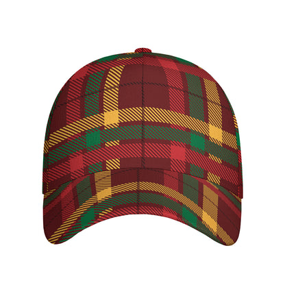 Red Green And Yellow Stewart Print Baseball Cap