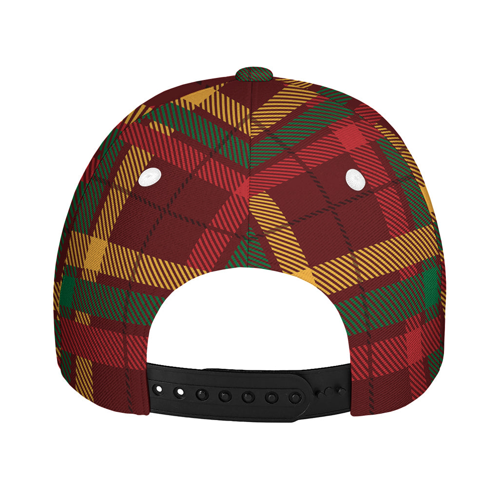 Red Green And Yellow Stewart Print Baseball Cap