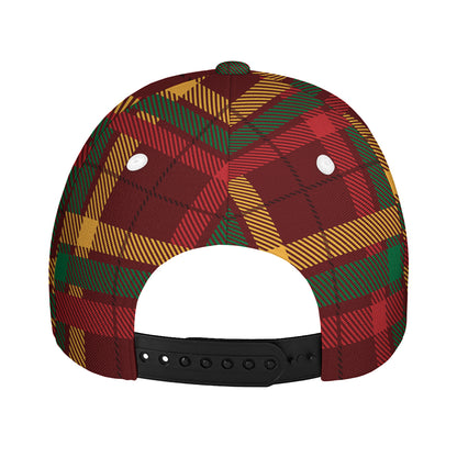 Red Green And Yellow Stewart Print Baseball Cap