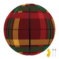 Red Green And Yellow Stewart Print Basketball