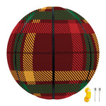 Red Green And Yellow Stewart Print Basketball
