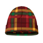 Red Green And Yellow Stewart Print Beanie