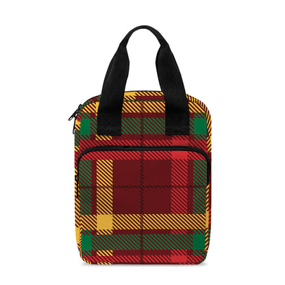 Red Green And Yellow Stewart Print Bible Tote Bag