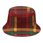 Red Green And Yellow Stewart Print Bucket Hat