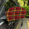 Red Green And Yellow Stewart Print Car Side Mirror Covers