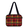 Red Green And Yellow Stewart Print Double Strap Bible Bag
