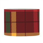 Red Green And Yellow Stewart Print Drum Lamp Shade