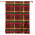 Red Green And Yellow Stewart Print House Flag