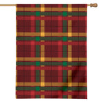 Red Green And Yellow Stewart Print House Flag