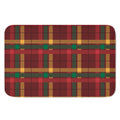 Red Green And Yellow Stewart Print Indoor Door Mat