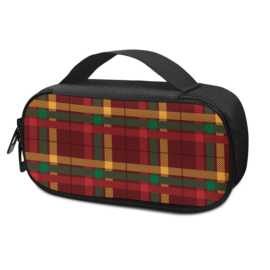 Red Green And Yellow Stewart Print Insulin Cooler Travel Case