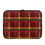 Red Green And Yellow Stewart Print Laptop Sleeve