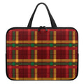 Red Green And Yellow Stewart Print Laptop Sleeve With Handle