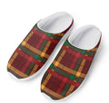 Red Green And Yellow Stewart Print Mesh Casual Shoes