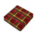 Red Green And Yellow Stewart Print Outdoor Seat Cushion Cover