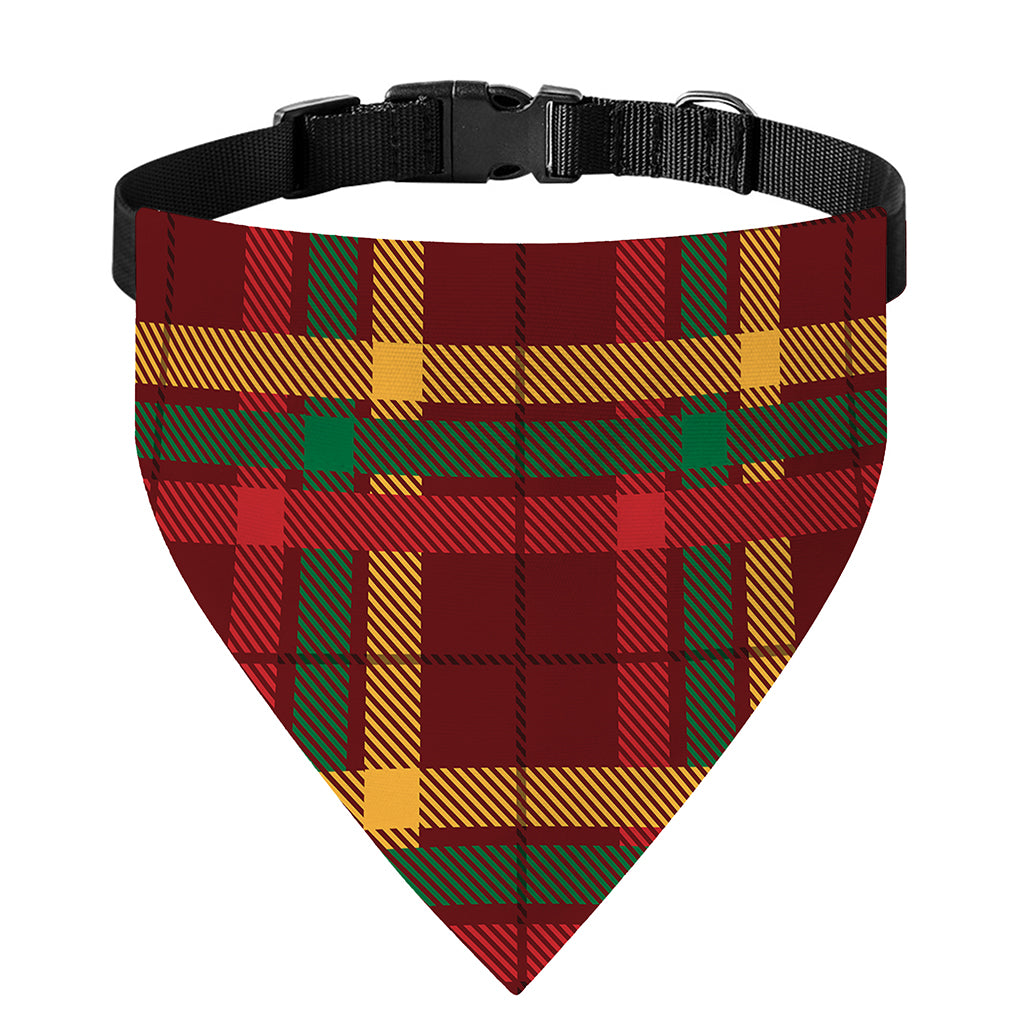 Red Green And Yellow Stewart Print Over The Collar Dog Bandana